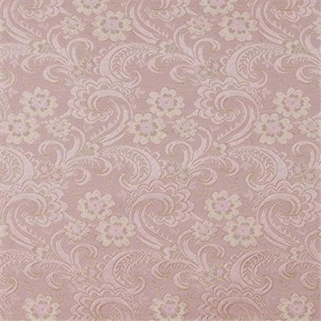 Designer Fabrics Designer Fabrics D120 54 in. Wide Gold And Pink; Paisley Floral Brocade Upholstery Fabric D120